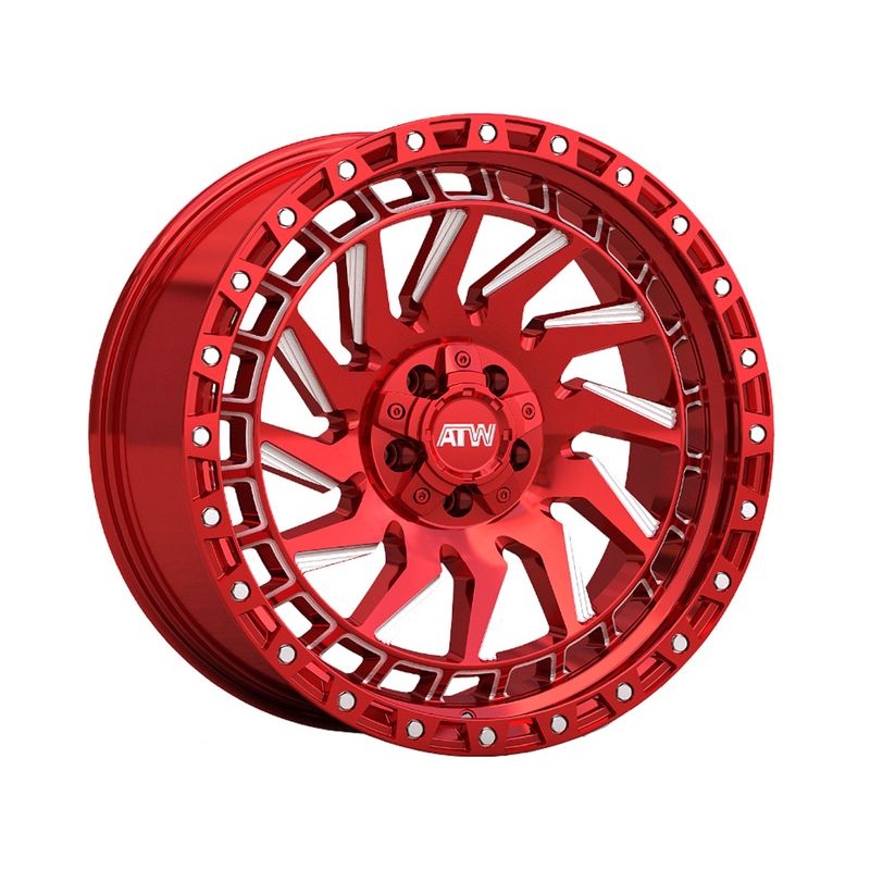 ATW Milled Red Culebra Wheels | RealTruck