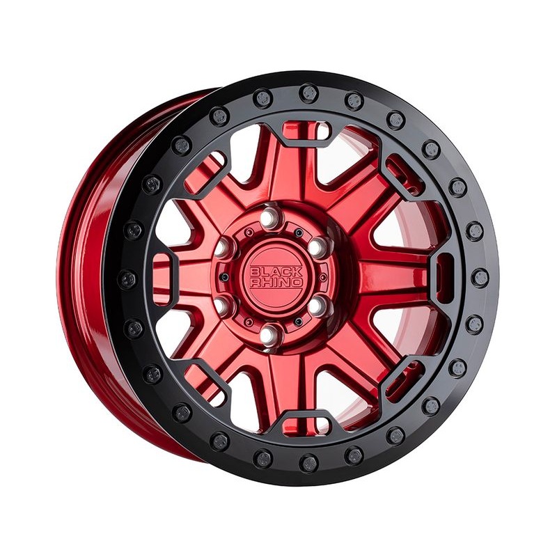 Black Rhino Red & Black Rift Beadlock Wheels | RealTruck