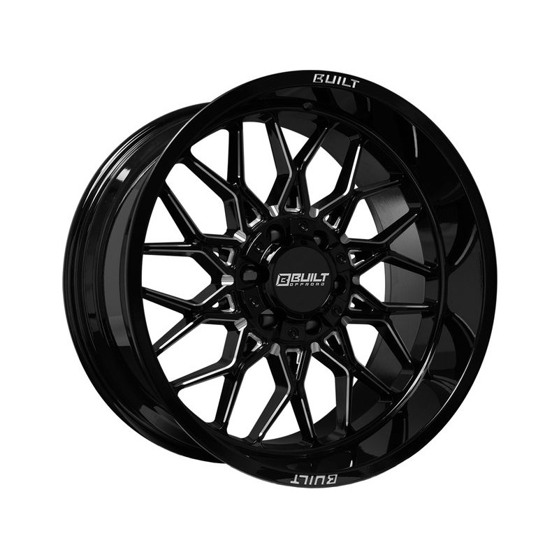 Built Off-Road Milled Gloss Black BTO-2 Wheels | RealTruck