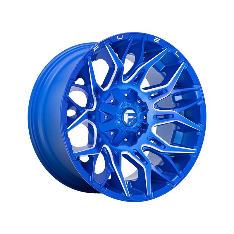 Fuel Milled Blue Twitch Wheels | RealTruck