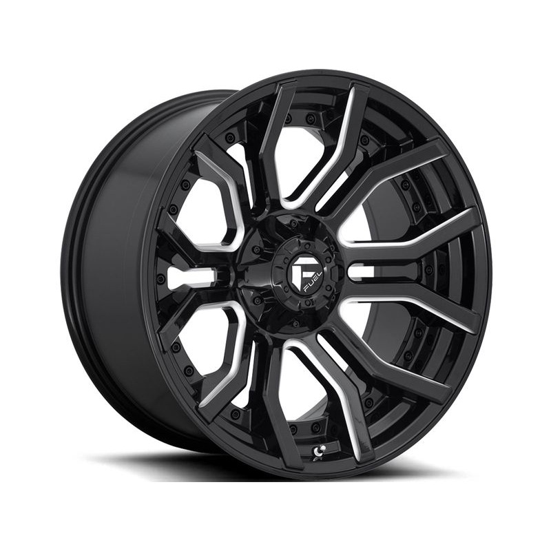 Fuel Milled Gloss Black Rage Wheels | RealTruck