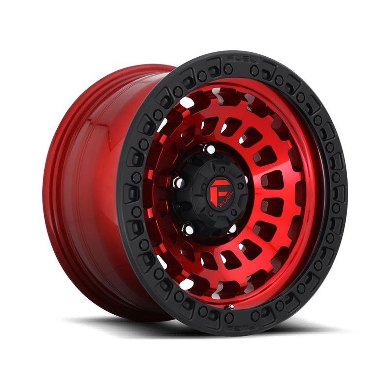 Fuel Red & Black Zephyr Wheels | RealTruck