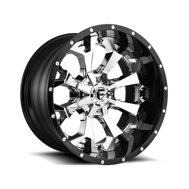 Fuel Two-Piece Chrome & Black Assault Wheels | RealTruck