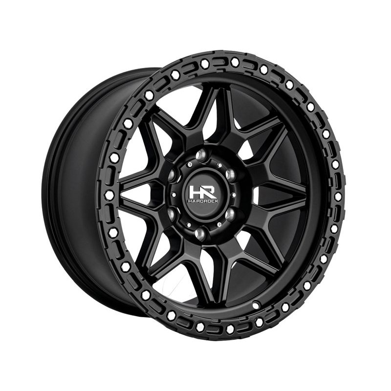 Hardrock Matte Black H105 Wheels | RealTruck