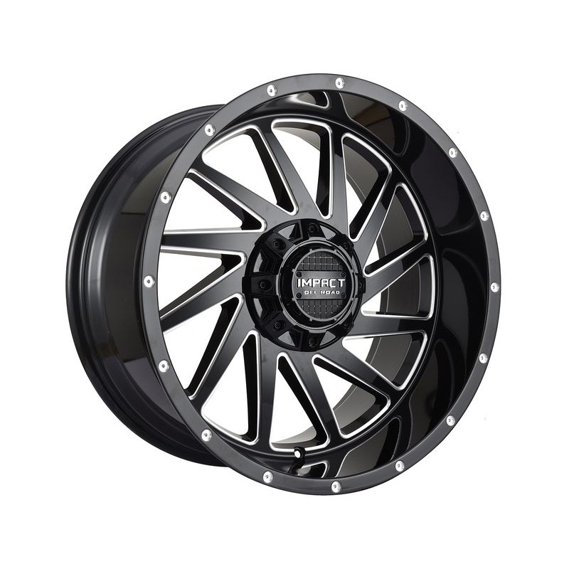 Impact Off-Road Milled Gloss Black 811 Wheels | RealTruck