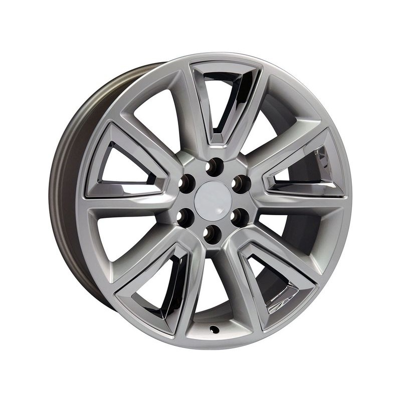 OE Grey & Chrome Inserts CV73 Wheels | RealTruck