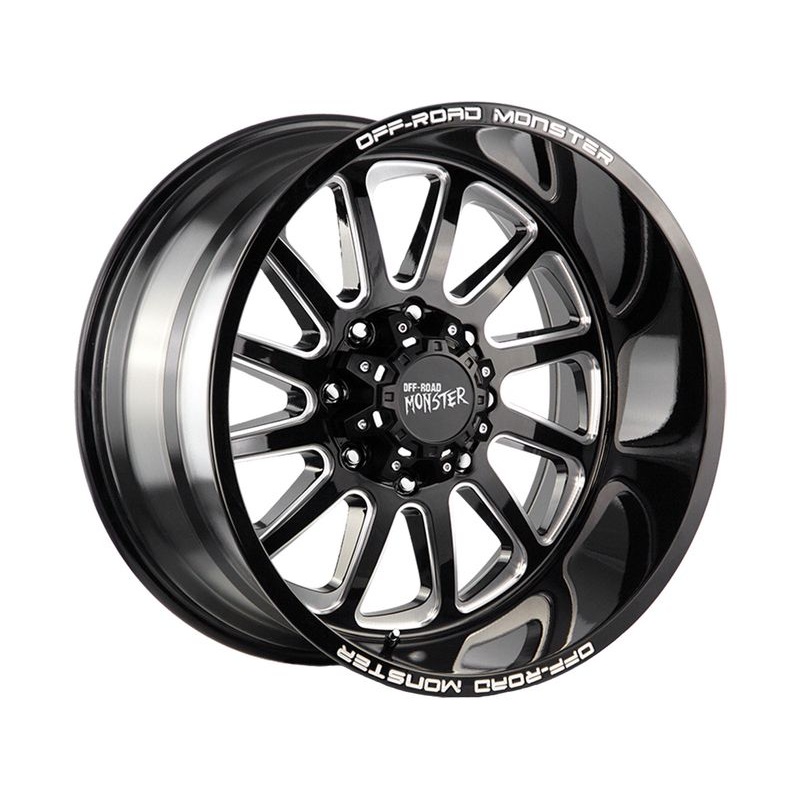 Off-Road Monster Milled Gloss Black M17 Wheels | RealTruck