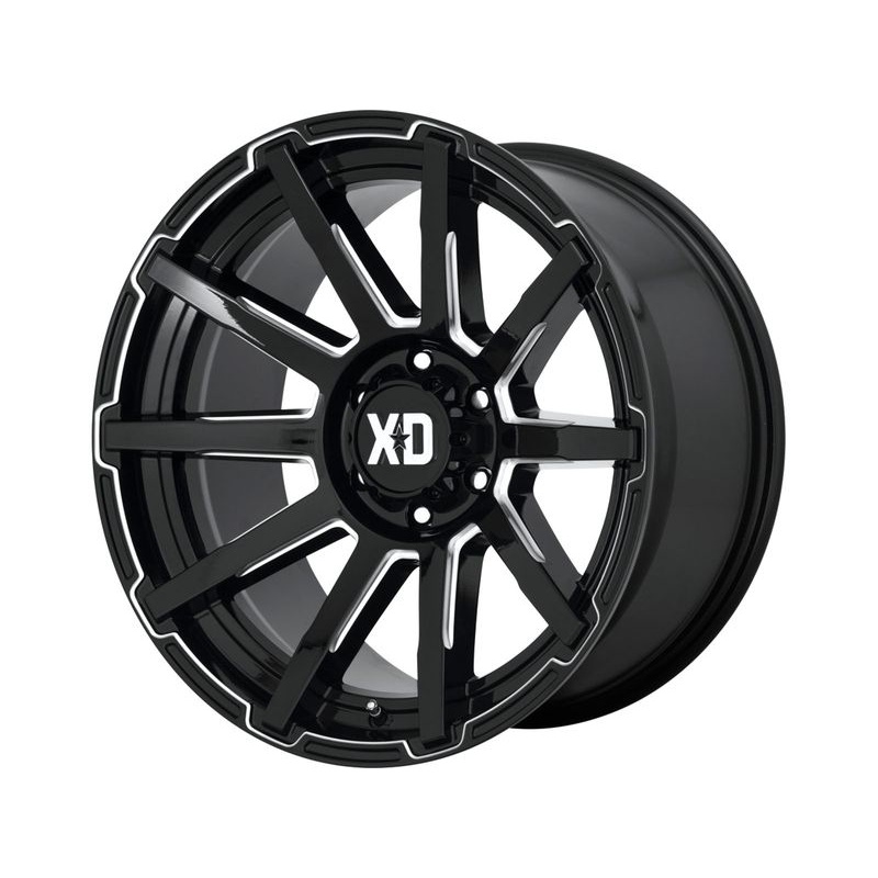 XD Series Milled Gloss Black XD847 Outbreak Wheels | RealTruck