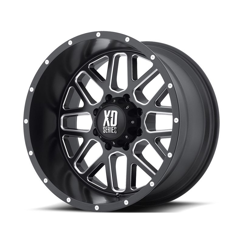 XD Series Milled Matte Black XD820 Grenade Wheels | RealTruck