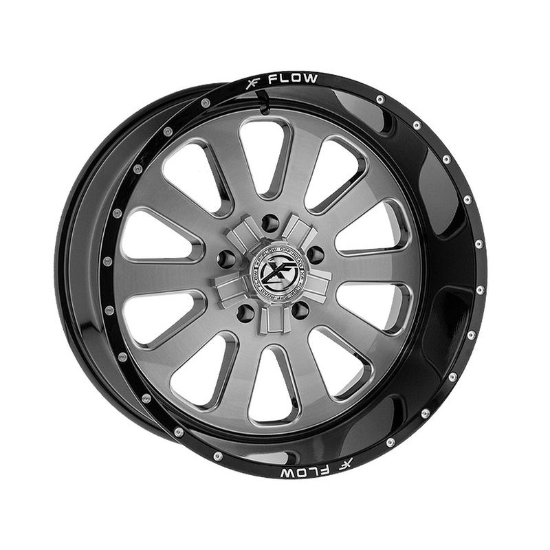 XF Flow Offroad Brushed & Black XFX-302 Wheels | RealTruck