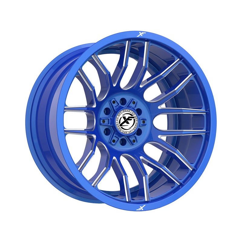 XF Offroad Milled Blue XF-232 Wheels | RealTruck
