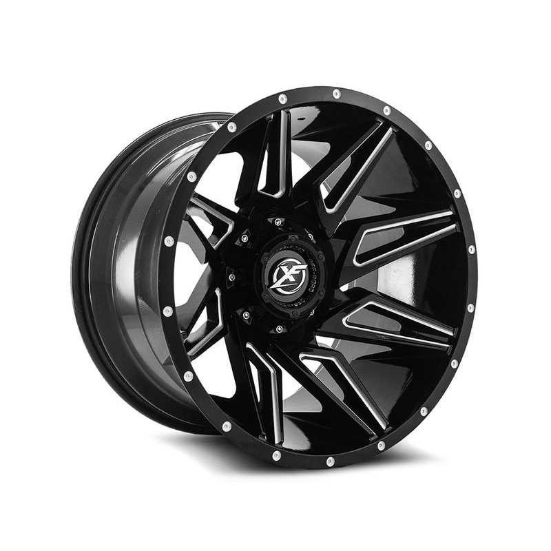 XF Offroad Milled Gloss Black XF-218 Wheels | RealTruck