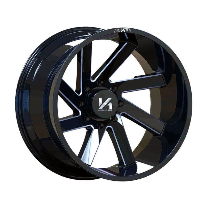 Arkon Off-Road Milled Gloss Black Lincoln Wheels | RealTruck