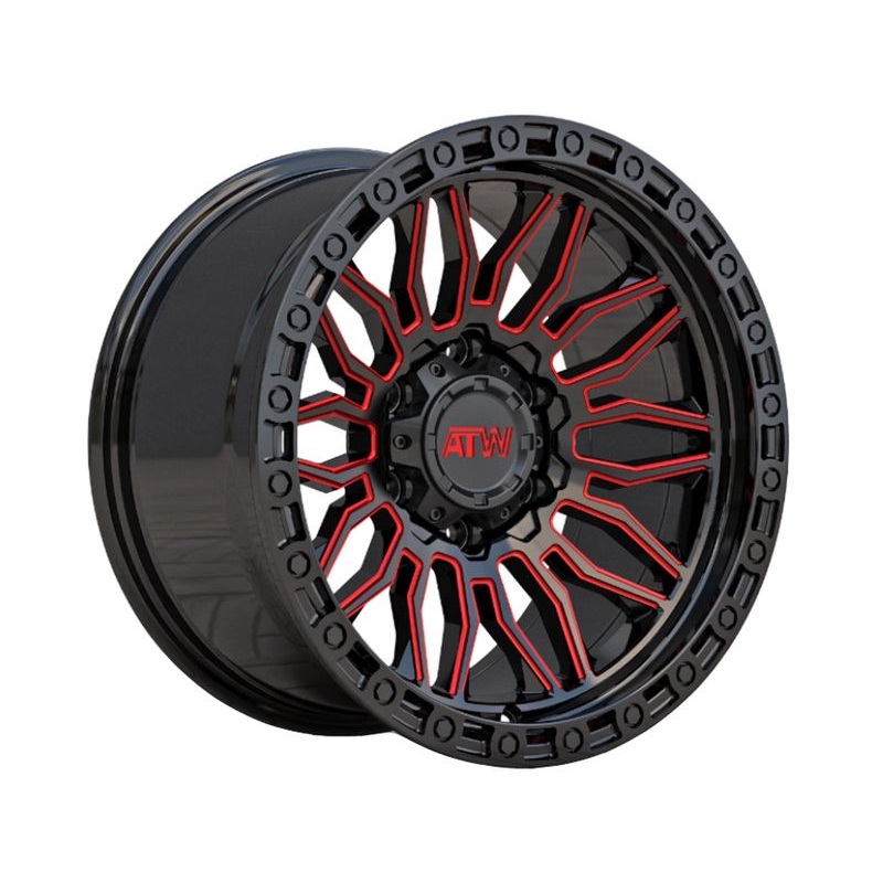 ATW Black & Red Nile Wheels | RealTruck