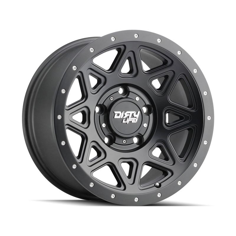 Dirty Life Matte Black Theory Wheels | RealTruck