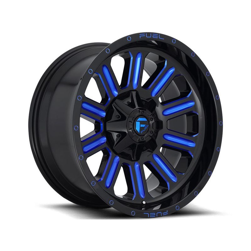 Fuel Black & Blue Hardline Wheels | RealTruck