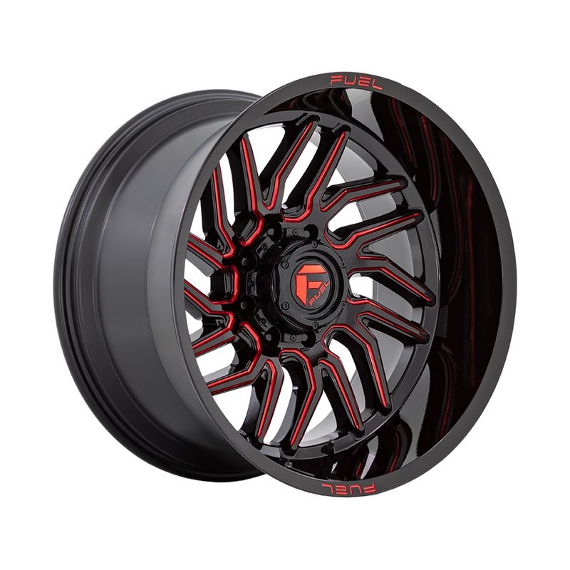 Fuel Black & Red Hurricane Wheels | RealTruck