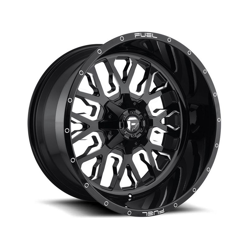 Fuel Machined Black Stroke Wheels | RealTruck