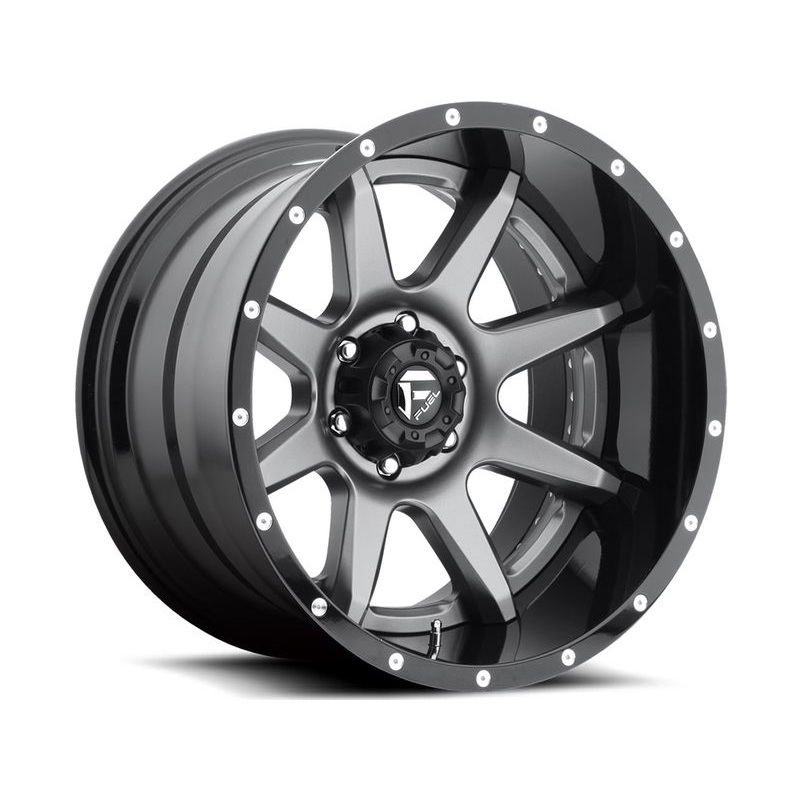 Fuel Two-Piece Grey Rampage Wheels | RealTruck