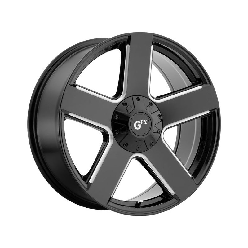 G-FX Milled Gloss Black TR52 Wheels | RealTruck