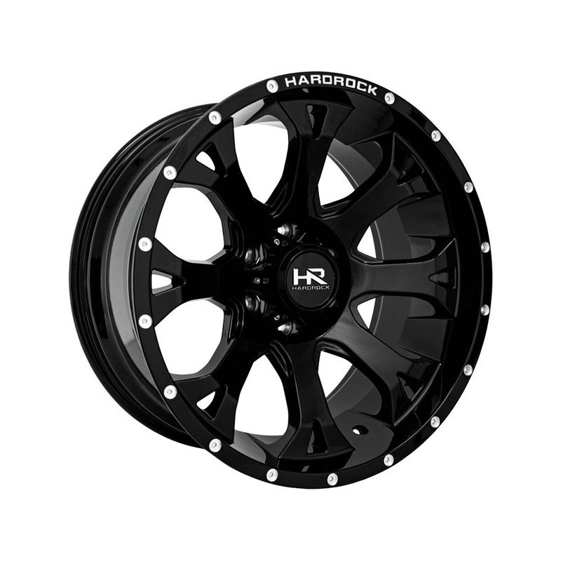 Hardrock Gloss Black BloodShot Wheels | RealTruck