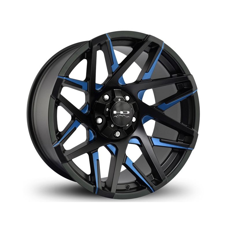 HD Off-Road Black & Blue Canyon Wheels | RealTruck