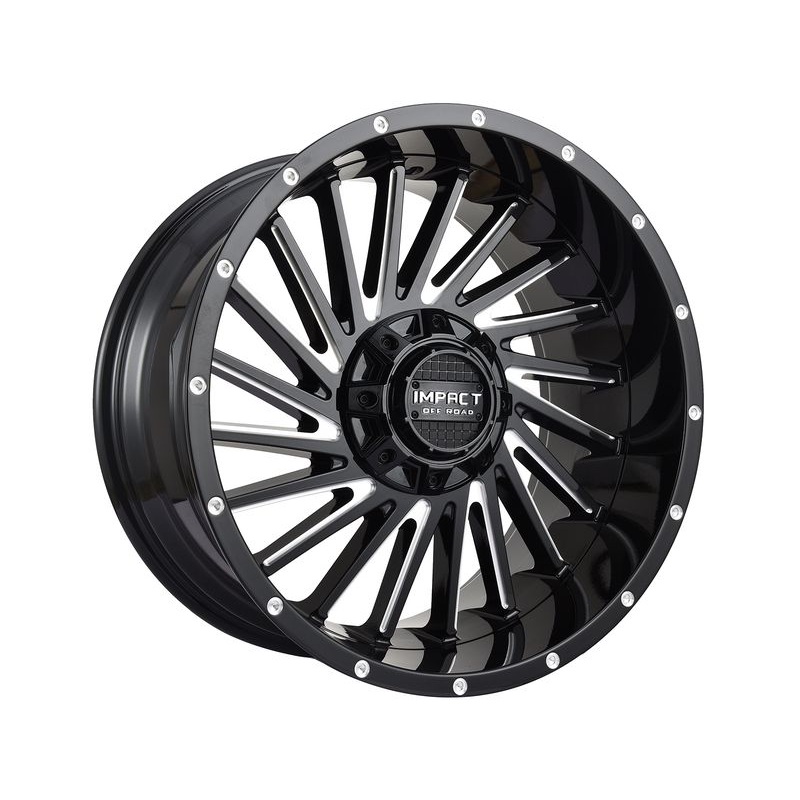 Impact Off-Road Milled Gloss Black 812 Wheels | RealTruck