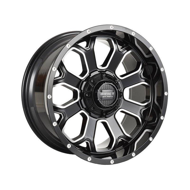 Impact Off-Road Milled Gloss Black 818 Wheels | RealTruck