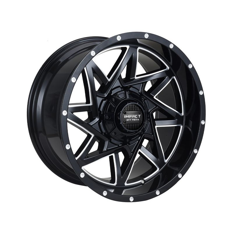 Impact Off-Road Milled Gloss Black 821 Wheels | RealTruck