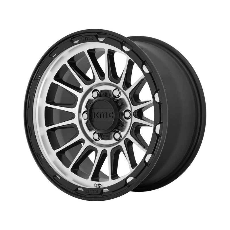 KMC Machined Black KM542 Impact Wheels | RealTruck