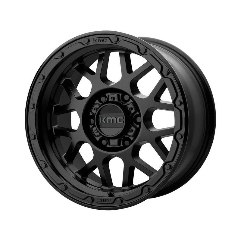 KMC Matte Black KM535 Grenade Off-Road Wheels | RealTruck