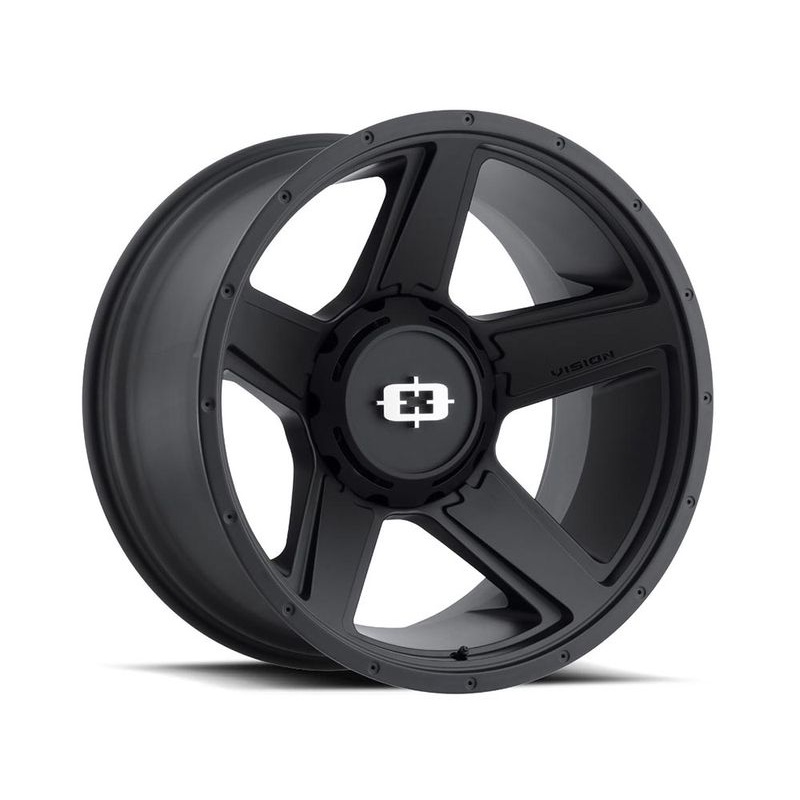 Vision Matte Black Empire Wheels | RealTruck