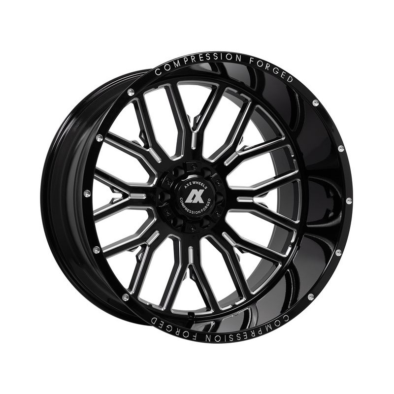 Axe Offroad Milled Gloss Black AX6 Wheels | RealTruck