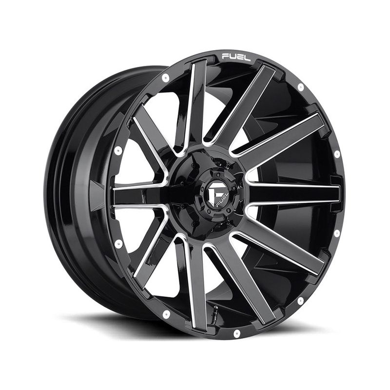 Fuel Machined Gloss Black Contra Wheels | RealTruck