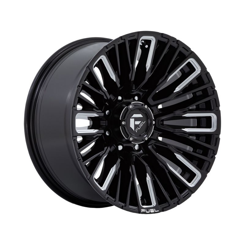 Fuel Milled Gloss Black Rebar 8 Wheels | RealTruck