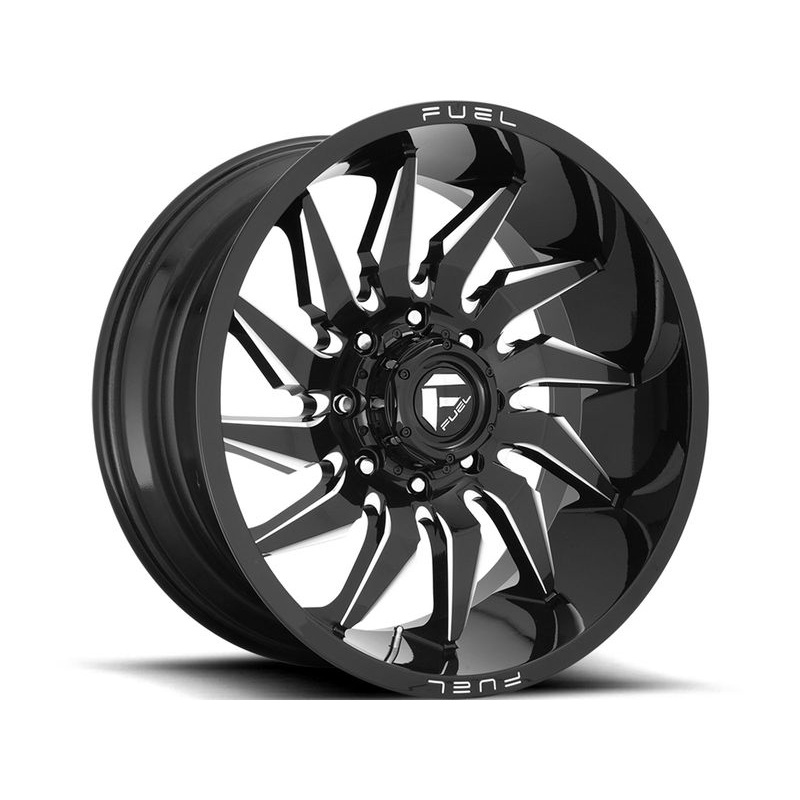 Fuel Milled Gloss Black Saber Wheels | RealTruck