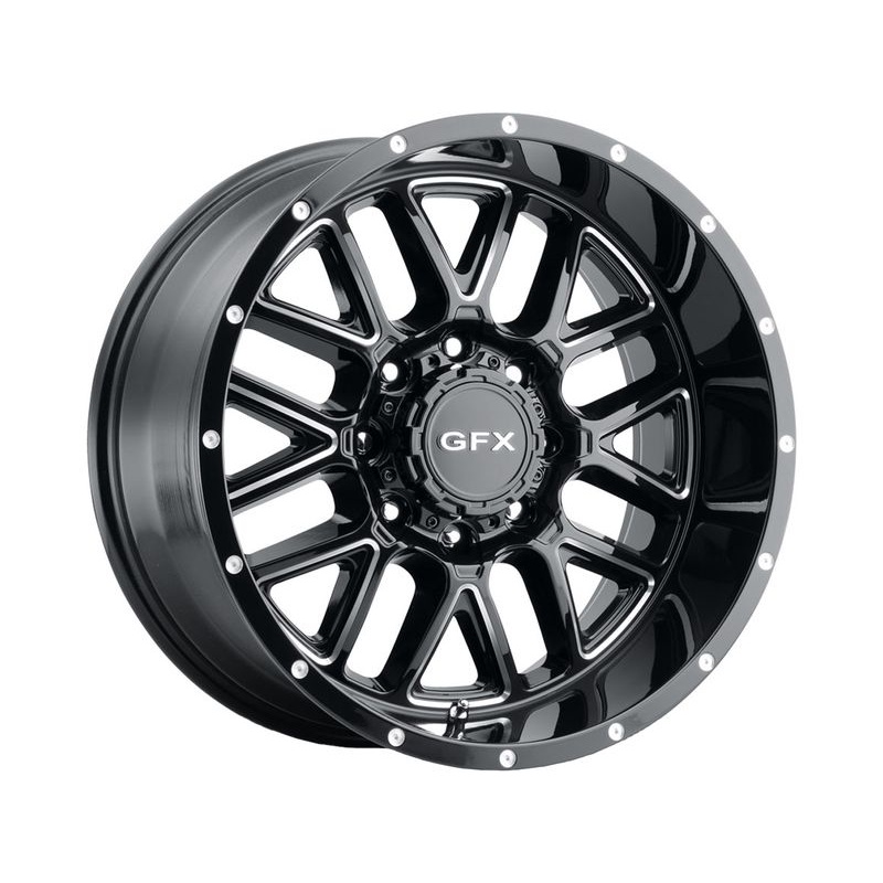 G-FX Milled Gloss Black TM5 Wheels | RealTruck