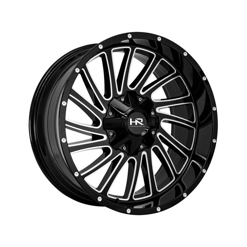Hardrock Milled Gloss Black OverDrive Wheels | RealTruck