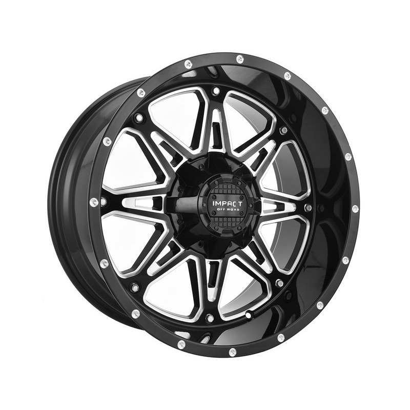 Impact Off-Road Milled Gloss Black 810 Wheels | RealTruck
