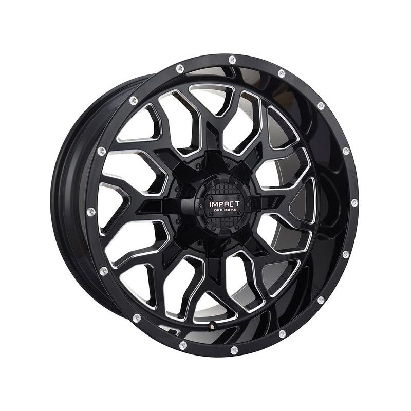 Impact Off-Road Milled Gloss Black 813 Wheels | RealTruck