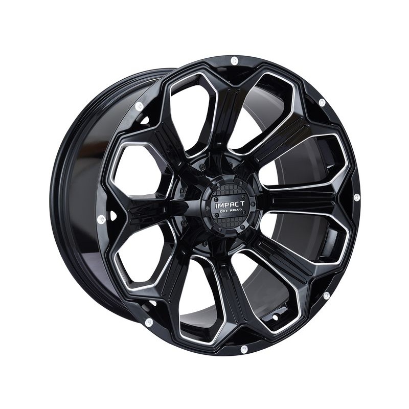 Impact Off-Road Milled Gloss Black 817 Wheels | RealTruck