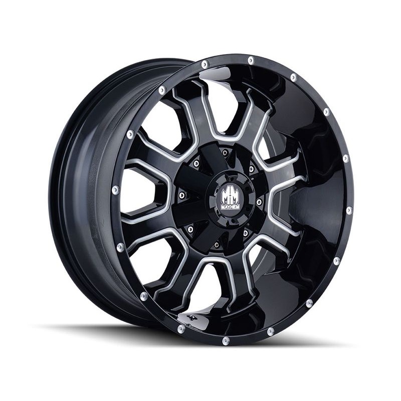 Mayhem Machined Black Fierce Wheels | RealTruck