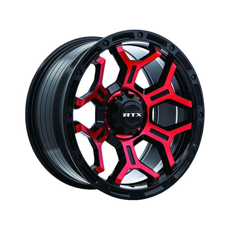 RTX Off-Road Black & Red Goliath Wheels | RealTruck