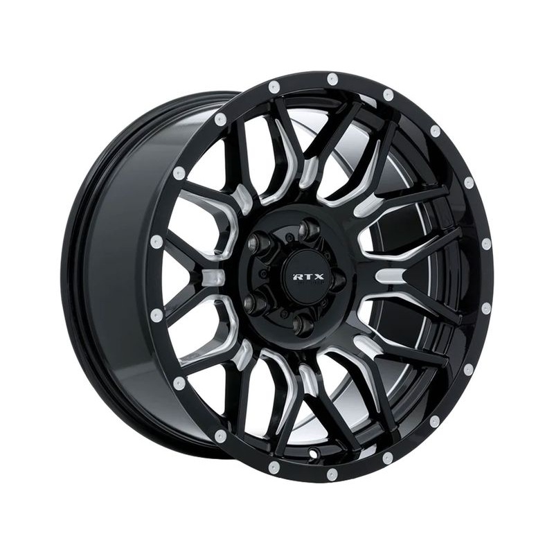RTX Off-Road Milled Gloss Black Claw Wheels | RealTruck