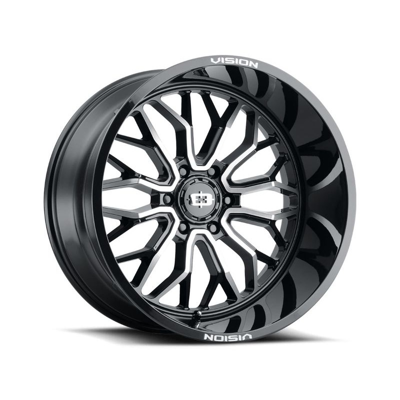 Vision Machined Gloss Black Riot Wheels | RealTruck