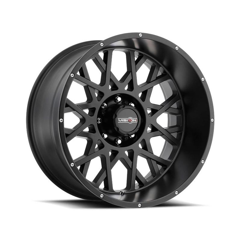 Vision Matte Black Rocker Wheels | RealTruck