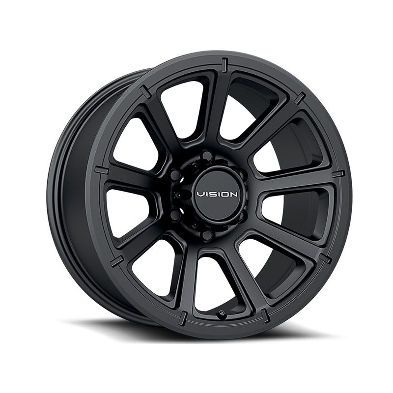 Vision Matte Black Turbine Wheels | RealTruck