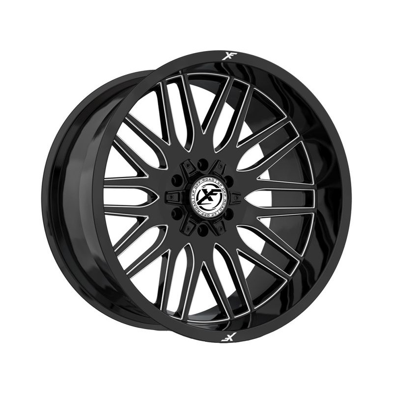 XF Offroad Milled Gloss Black XF-240 Wheels | RealTruck