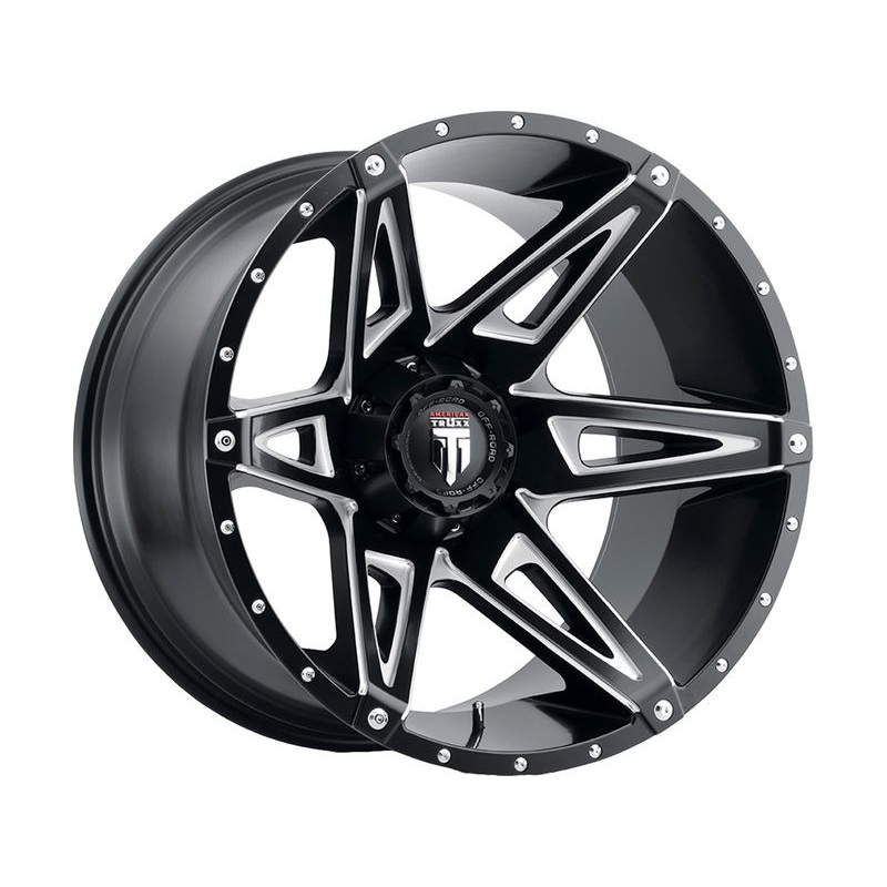 American Truxx Milled Matte Black AT-1902 Kutz Wheels | RealTruck