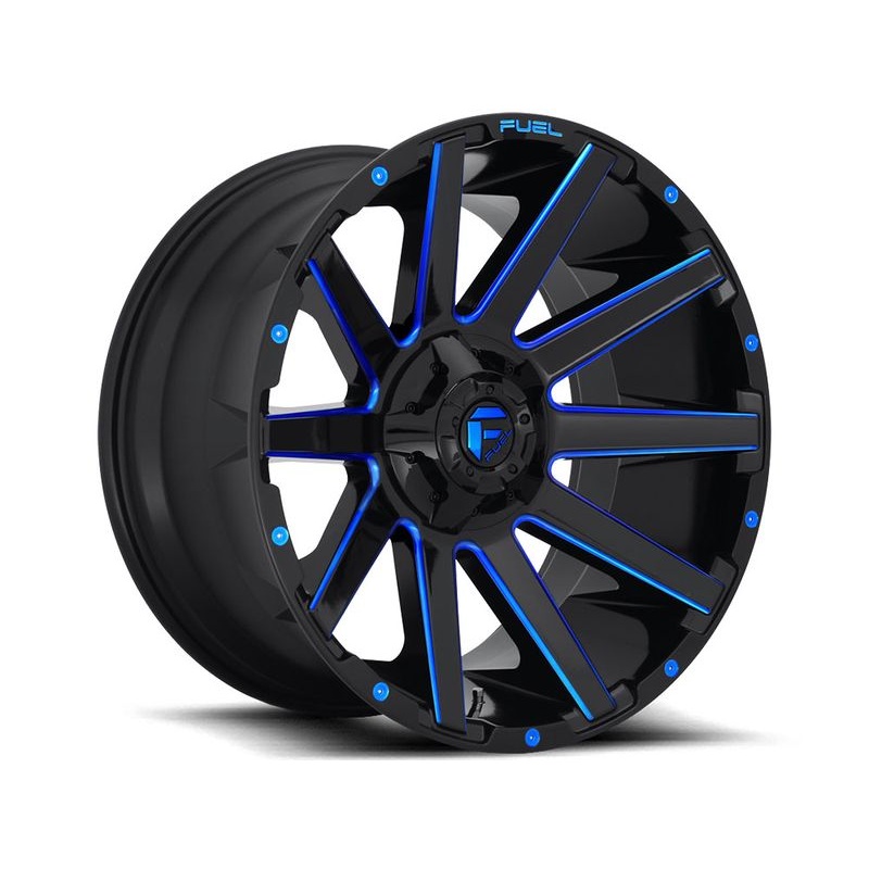 Fuel Black & Blue Contra Wheels | RealTruck
